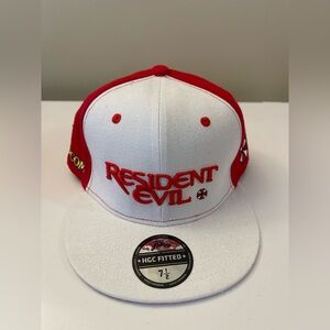 Resident Evil Red and White Fitted Hat